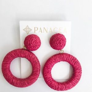 NWT Panacea Wrapped Circle Drop Earrings
